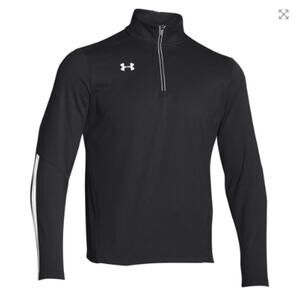 Under Armour Men's SMALL Qualifier Quarter Zip Pullover, Black / White